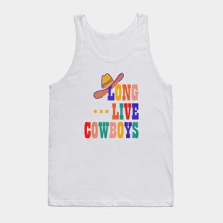 Cowboys - colorful typography Tank Top